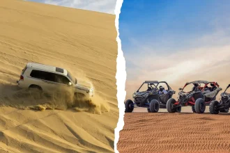 dune buggy with morning safari